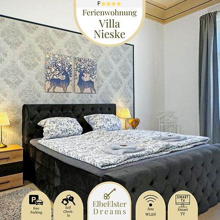 Ferienwohnung Villa Nieske - Jugendstil Denkmal, Free Wlan & Parken, Self Check-In, Smart-Tv Herzberg  エクステリア 写真